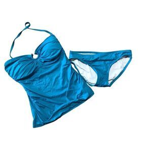 Michael Michael Kors Blue Swimsuit 2 Piece Tankini Top and Bottoms Size S